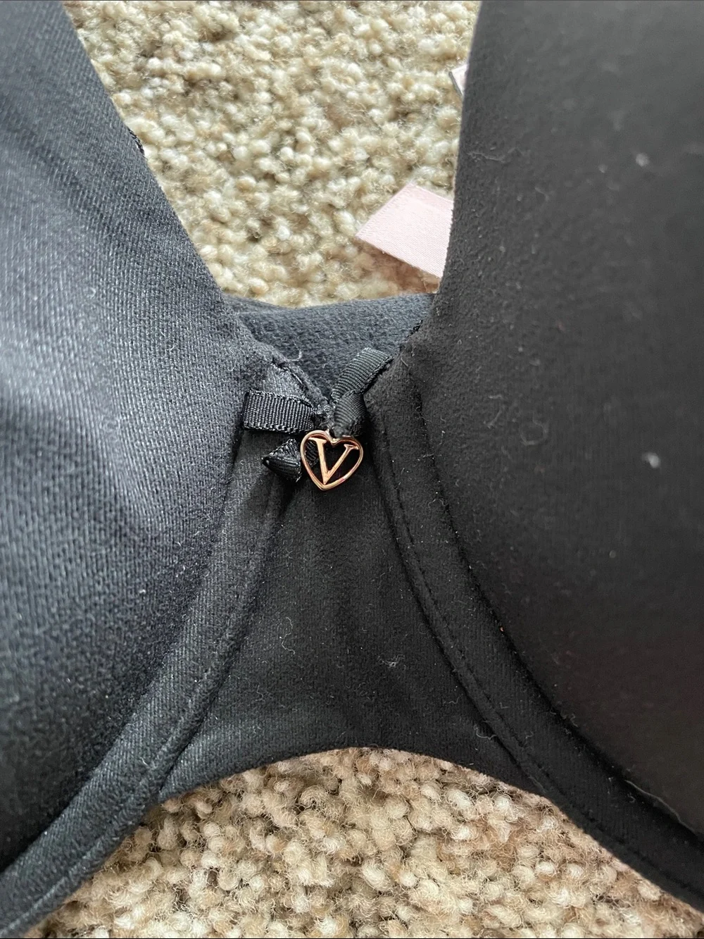 Body by Victoria Lined Perfect Coverage Victoria's Secret Black T-Shirt Bra 42D